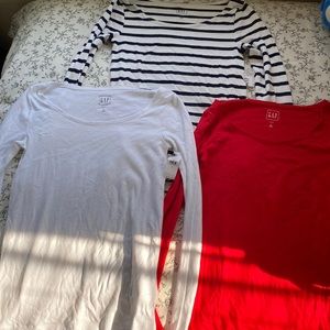 Three Set Of Long Sleeve Gap shirts